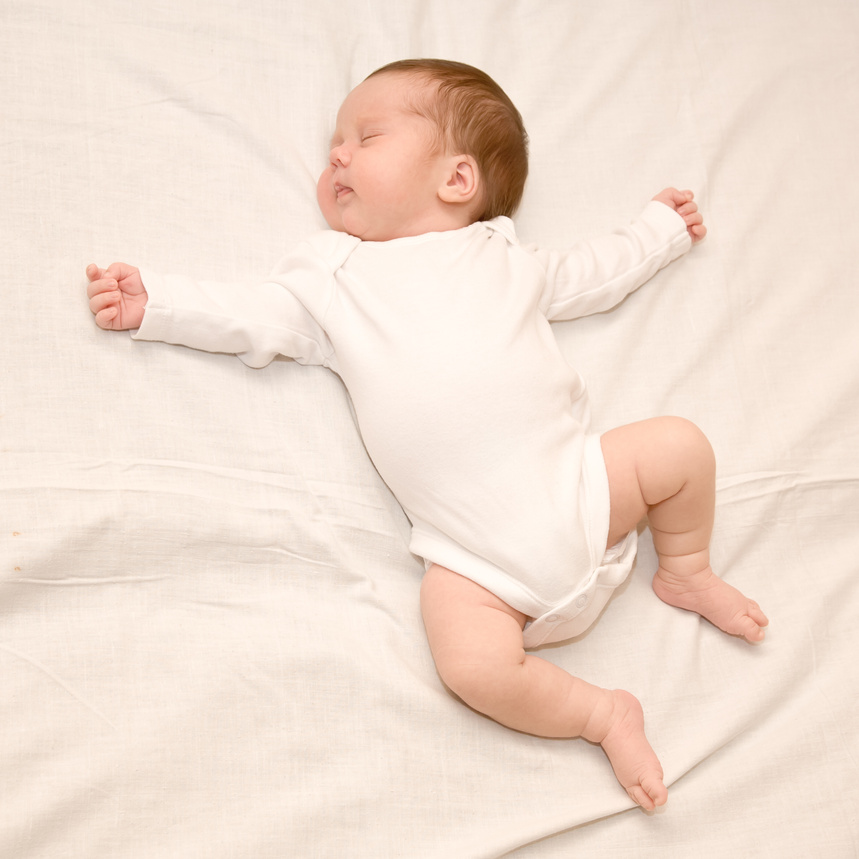 newborn baby is sleeping